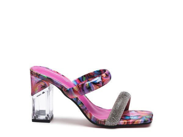 Marble Marvel Clear Bliss Heels