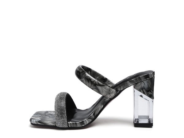 Marble Marvel Clear Bliss Heels