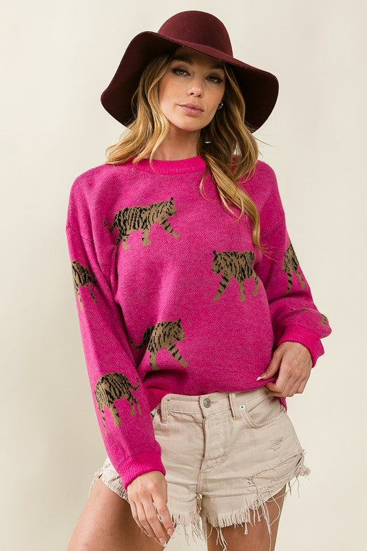 Wild Whiskers Tiger Strut Sweater