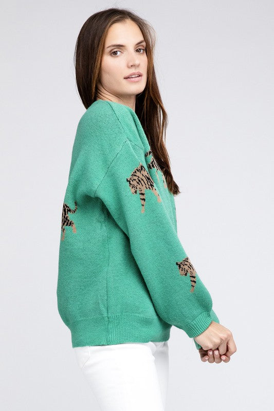 Wild Whiskers Tiger Strut Sweater