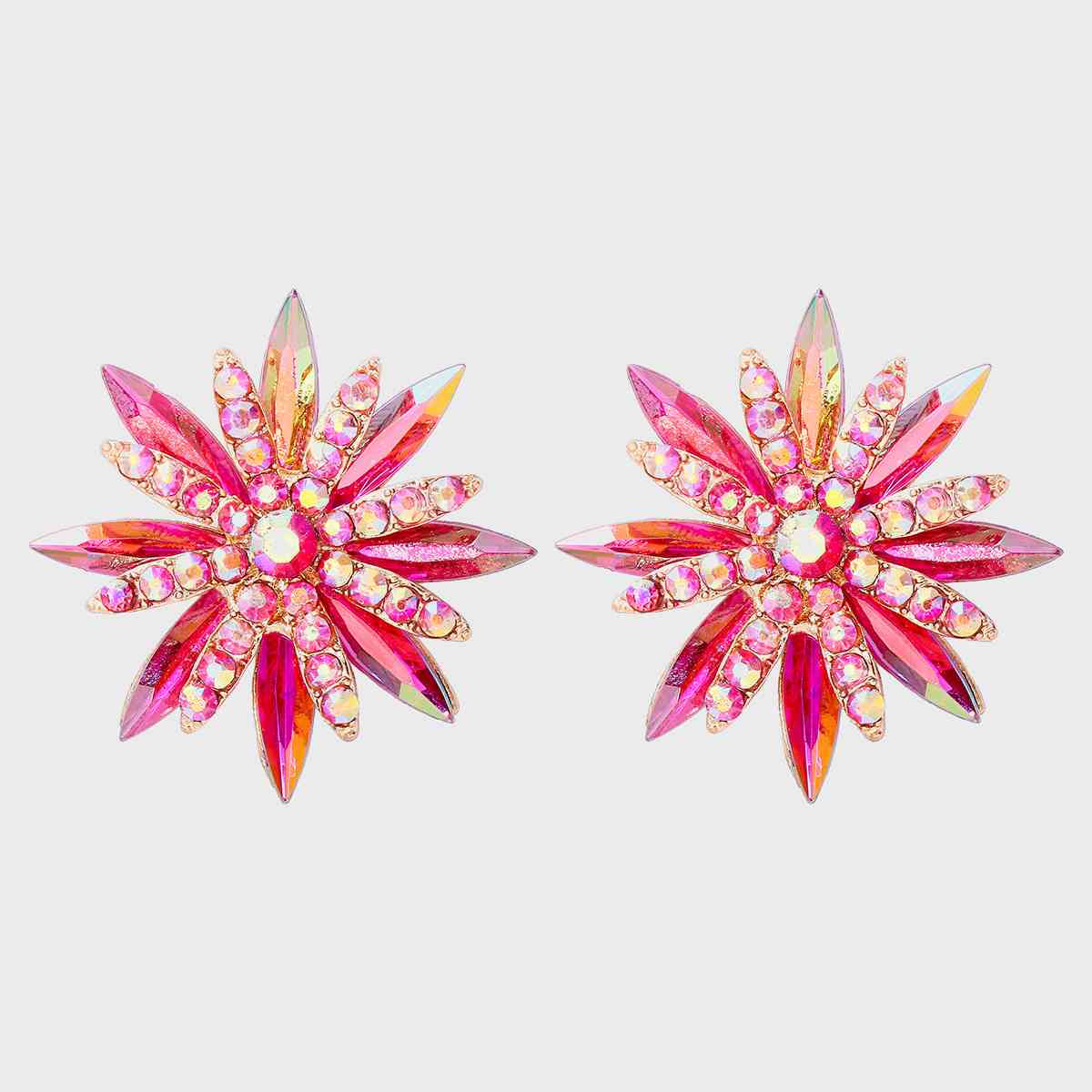 Blooming Elegance Flower Shape Stud Earrings