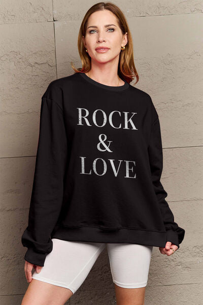 ROCK ＆ LOVE Round Neck Sweatshirt