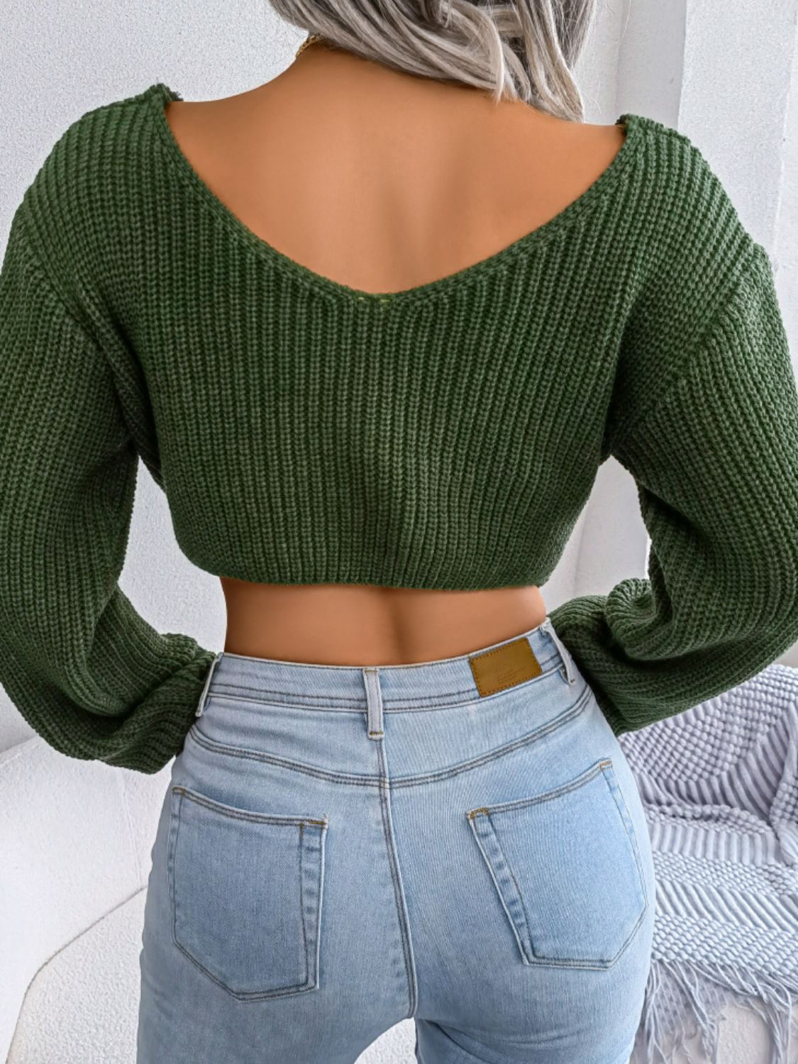 Twist of Style Cropped Sweater