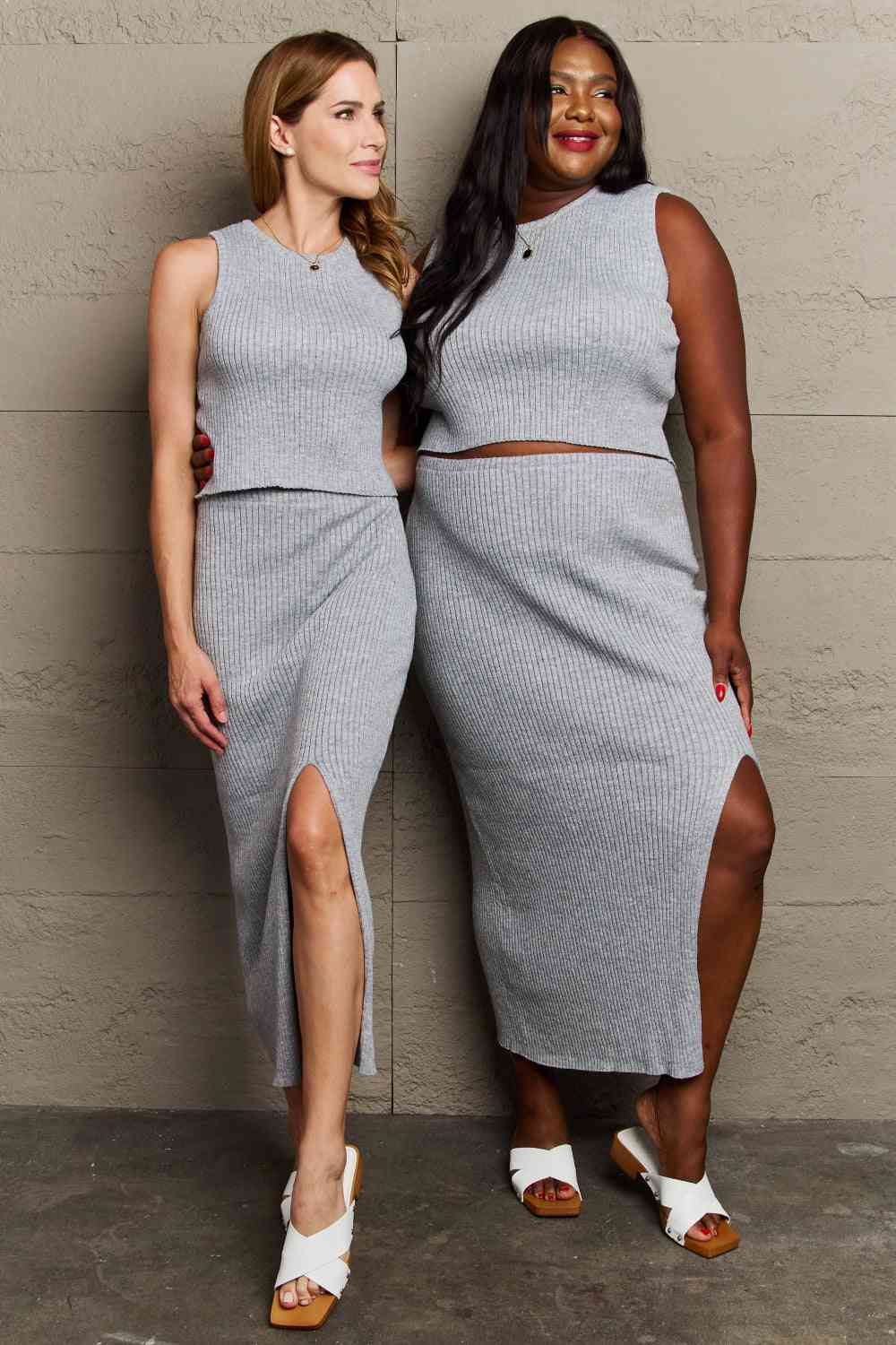 All That Fitted Two-Piece Skirt Set