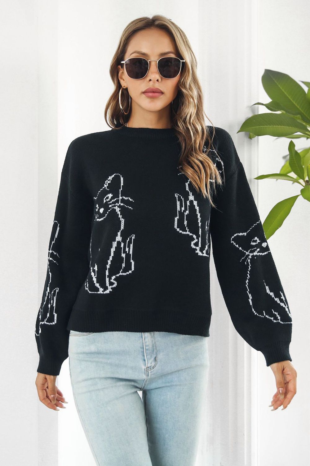 Kitty Cat Pullover Sweater