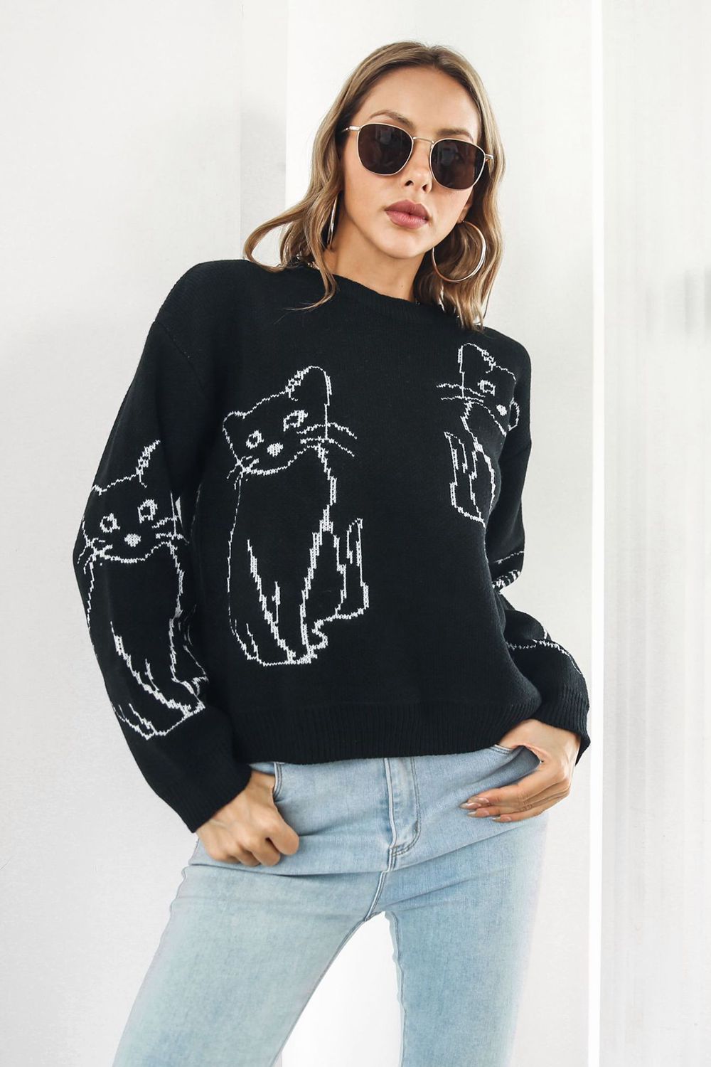 Kitty Cat Pullover Sweater