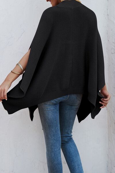 Pocketed Perfection Cape Sweater
